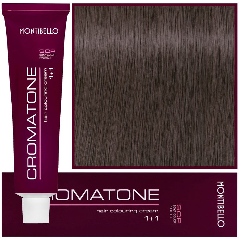 Montibello Cromatone hiusväri 60ml 7,16 | Keskivaalea Tuhkanruskea