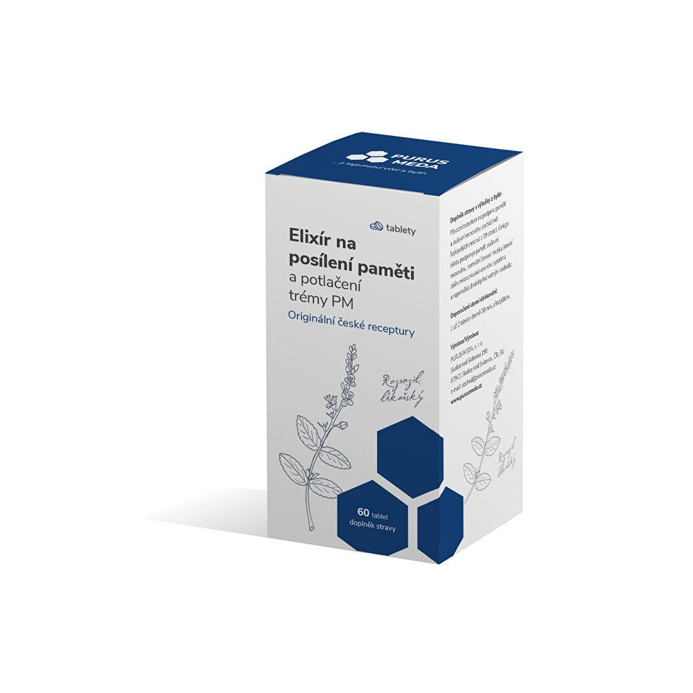 Purus meda Elixir muistin vahvistamiseen ja esiintymisjännityksen hillitsemiseen PM 60 tablettia