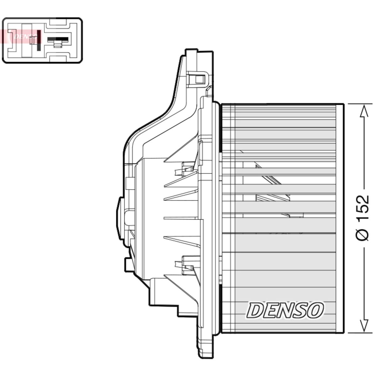 Sisätilapuhallin DENSO DEA41015