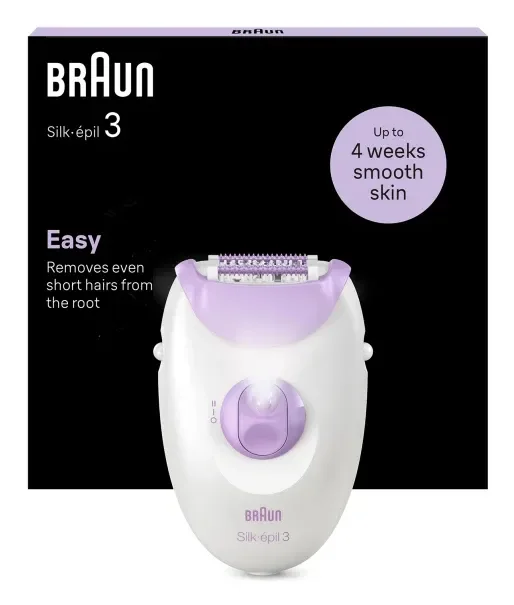 Braun Silk-épil 3 3-000 valko-violetti epilaattori