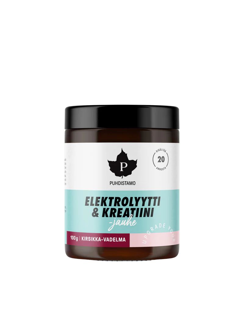 Puhdistamo Elektrolyytti & Kreatiini Kirsikka-Vadelma 100 g 100 g