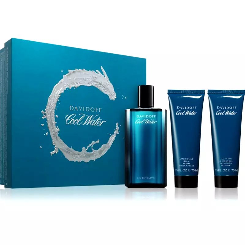 Davidoff Cool Water -setti (edt/125ml + after shave/voide/75ml + suihkugeeli/75ml)