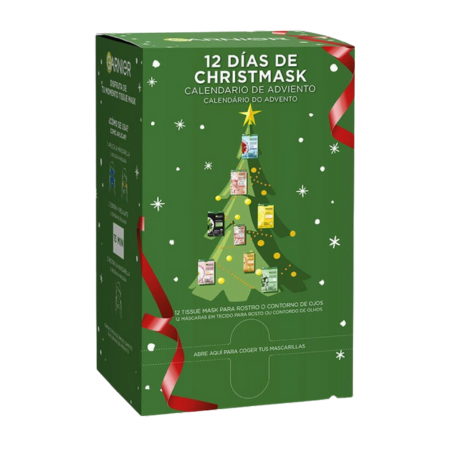 Garnier 12 päivän adventtikalenteri kasvonaamioilla