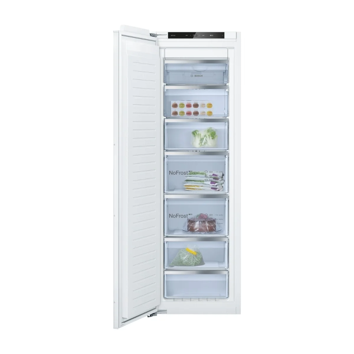 Bosch GIN81VEE0 -sarjan 4 integroitava pakastin - 177,2 x 55,8 cm - litteät saranat