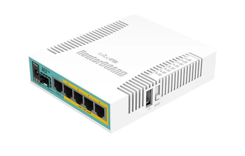 MikroTik hEX PoE (RB960PGS) - Reititin, Valkoinen