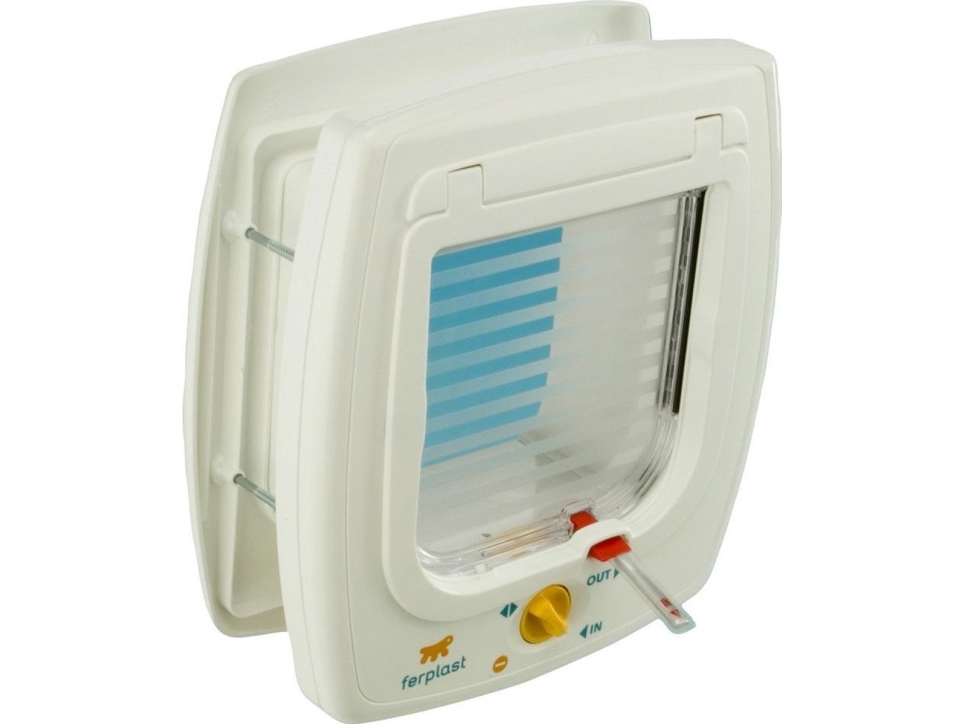 Ferplast - Cat Door Swing 7 4-way - White