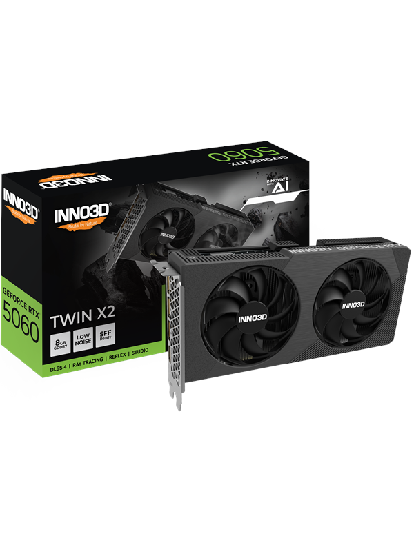 Inno3D GeForce RTX 5060 Twin X2 8 Gt -näytönohjain