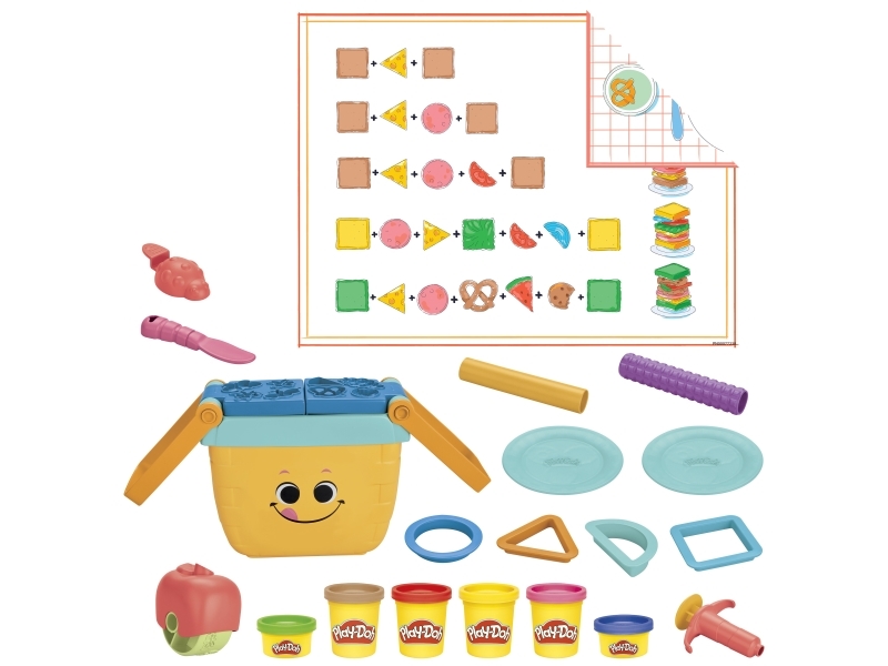 Play-Doh Piknikmuotojen aloituspakkaus esikouluikäisille leluille