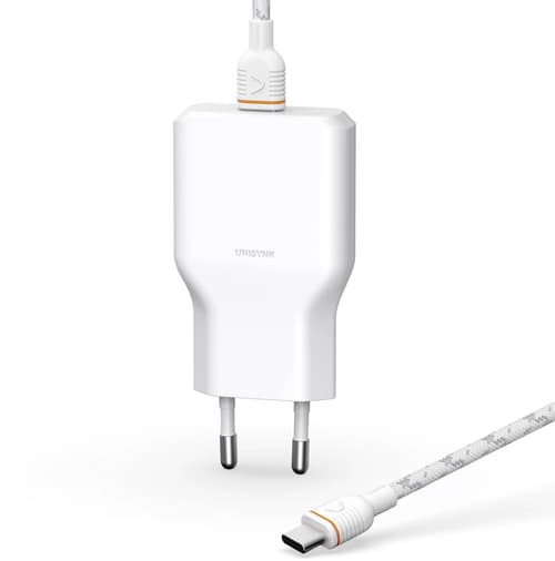Unisynk Usb-c Slim Wall Charger Kit G3 2m Valkoinen
