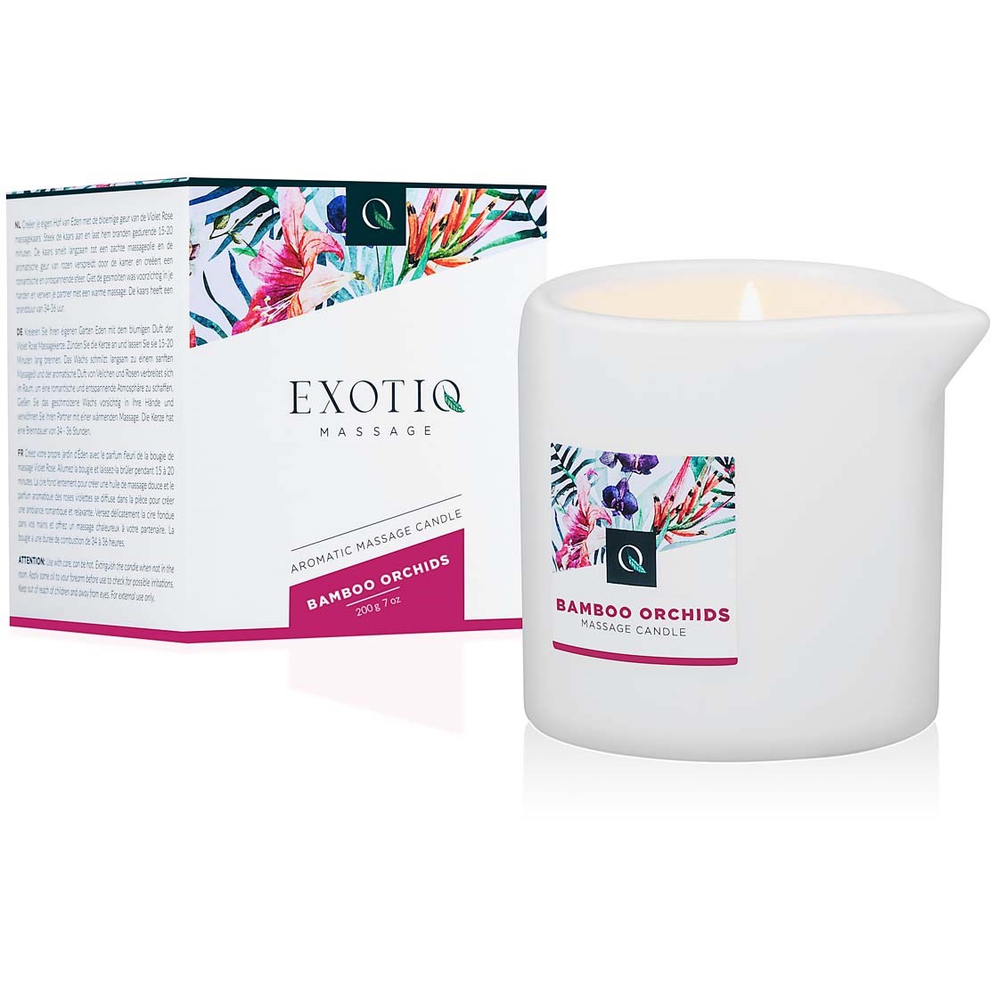 Exotiq Hierontakynttilä Bambu orkideat - 200g