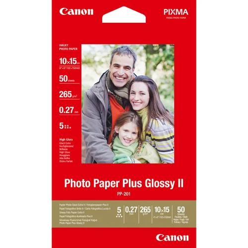 Canon Pp-201 Plus Glossy II valokuvapaperi 10X15 (50 arkkia)
