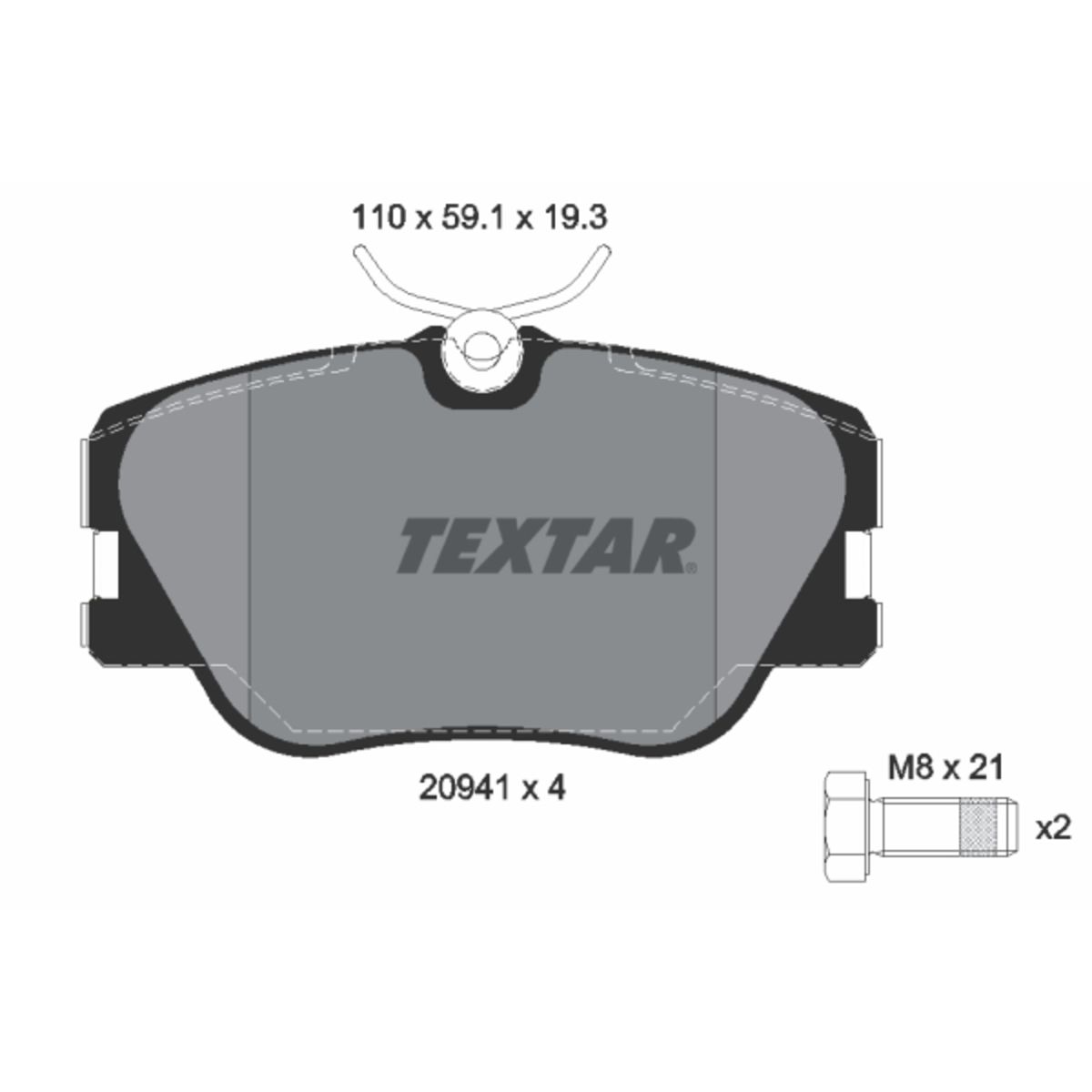 Jarrupalat, levyjarru TEXTAR 2094102