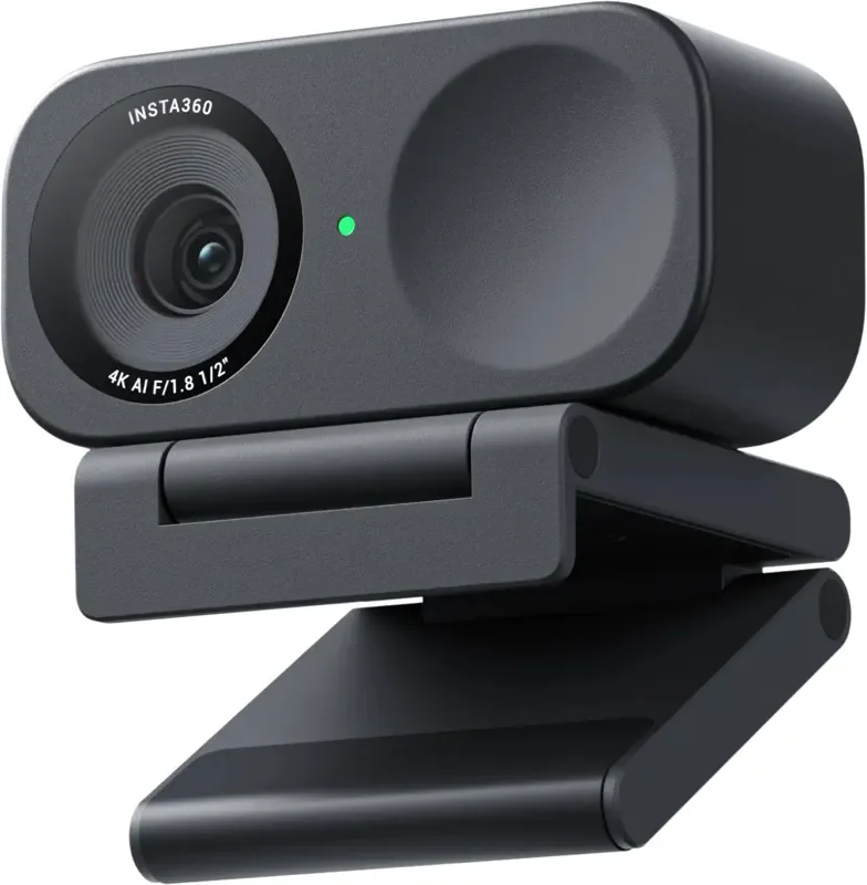 Insta360 Link 2C 4K UHD, HDR, AI-seuranta -webkamera, grafiitinmusta