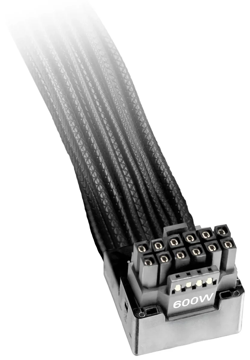 be quiet! BC074, 12V-2x6-sovitekaapeli, 70 cm, musta