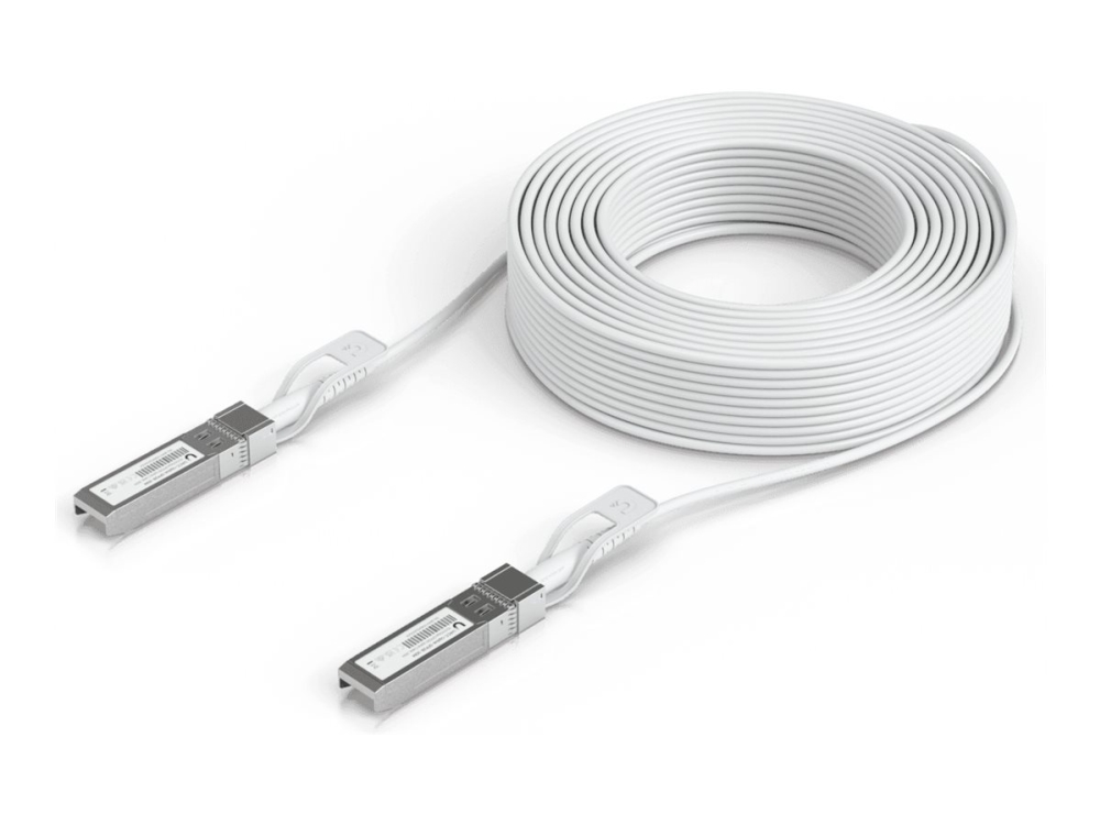 Ubiquiti SFP28-SFP28 30m -valokuitukaapeli, valkoinen
