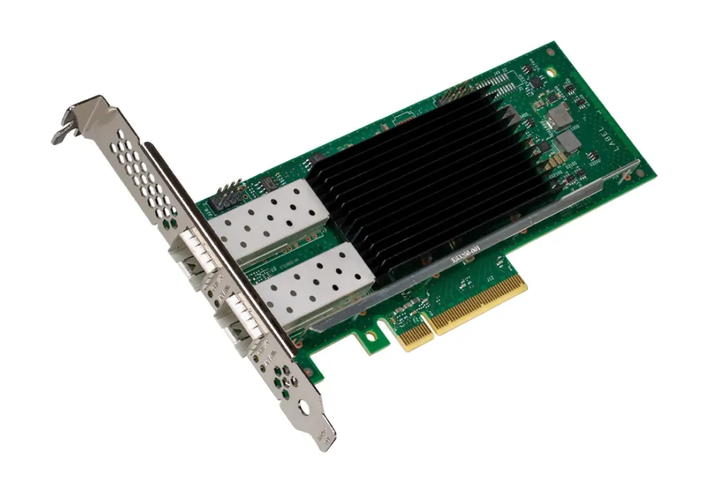 Intel Ethernet Network Adapter E810-XXVDA2 - Verkkosovitin, musta, vihreä, hopea