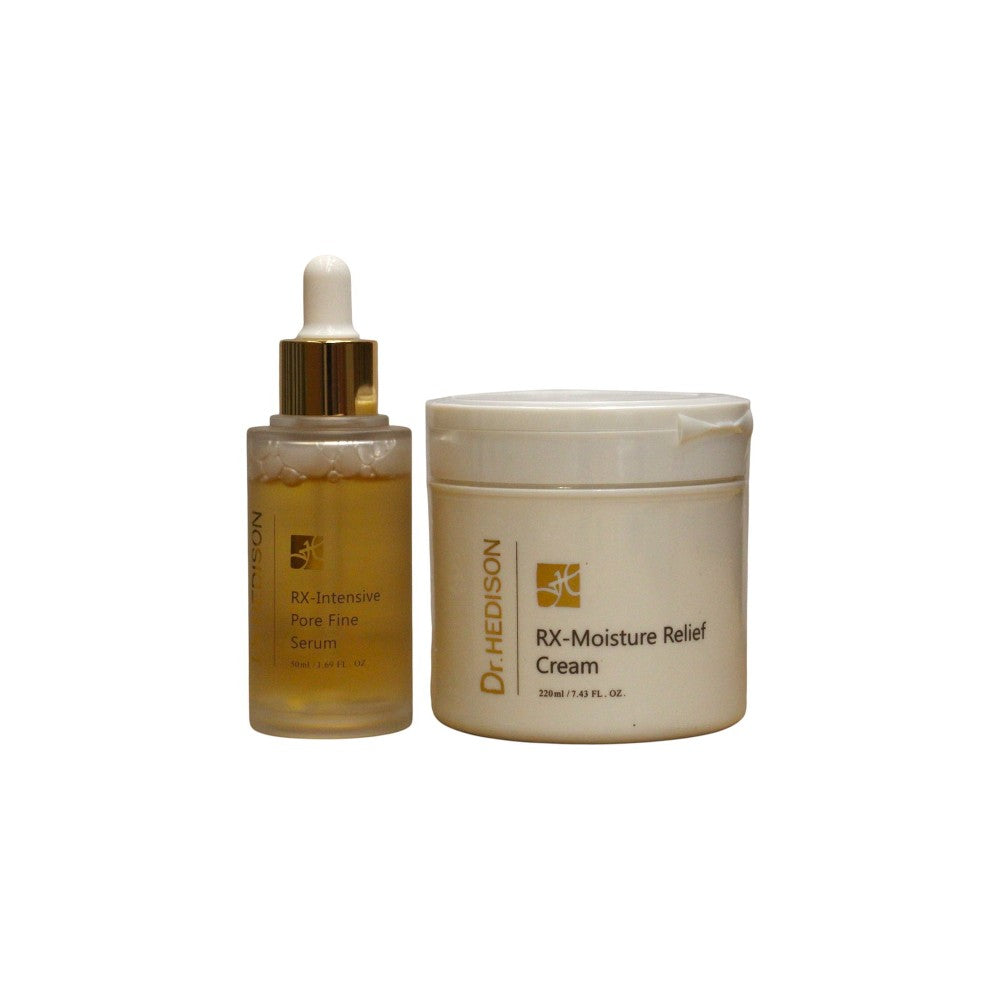Dr. hedison Sarja Dr. Hedison: RX-Heritage Uudistava Kasvovoide 200 ml + RX-Heritage Päivittäinen Huokosia Supistava Seerumi Kasvoille Kaulalle Décoll