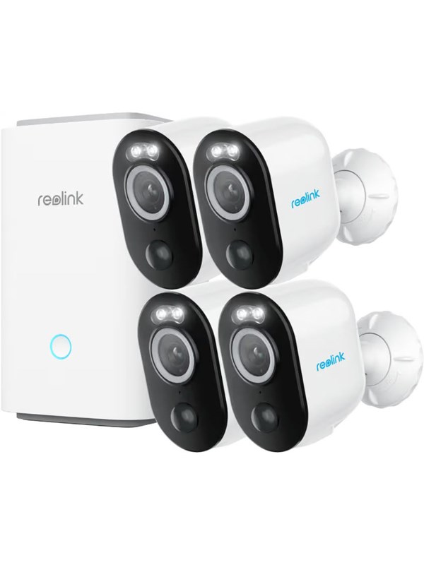 REOLINK Argus 3 Pro 2K+ langaton ulkokäyttöön tarkoitettu valvontakamera, 4-pack