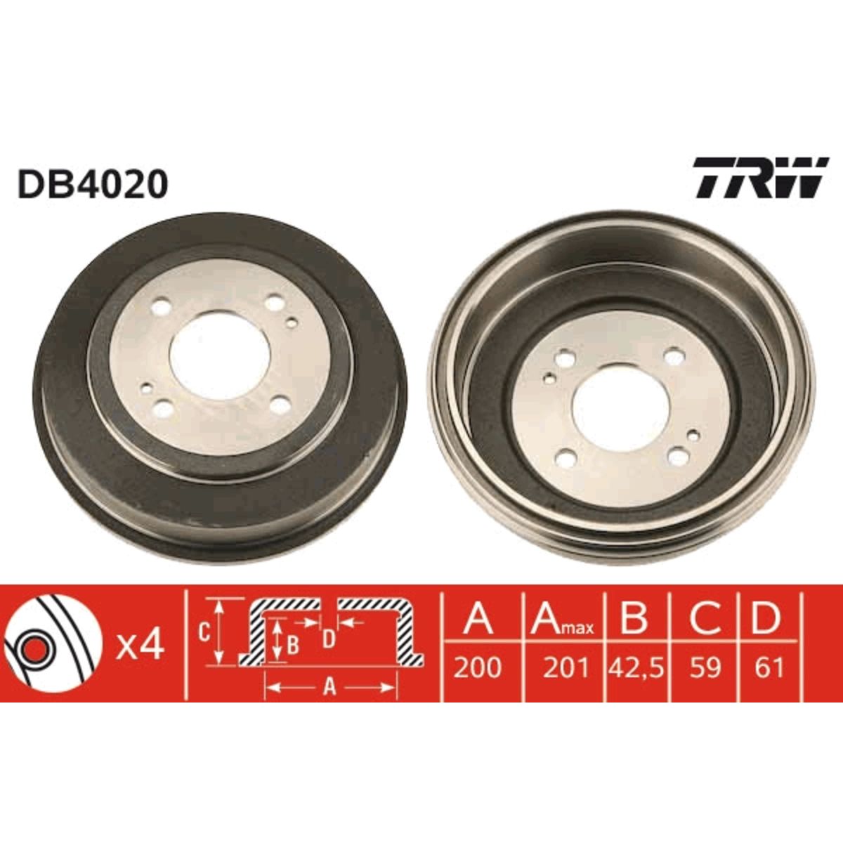 Jarrurumpu TRW DB4020