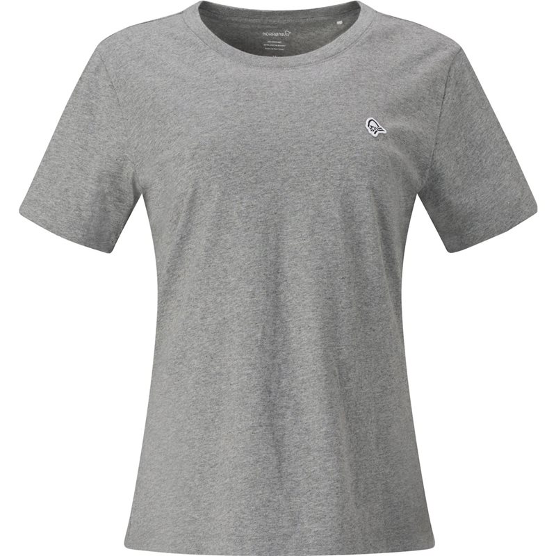 Norrøna /29 Cotton Viking Patch T-Shirt W ́s Grey Melange - S