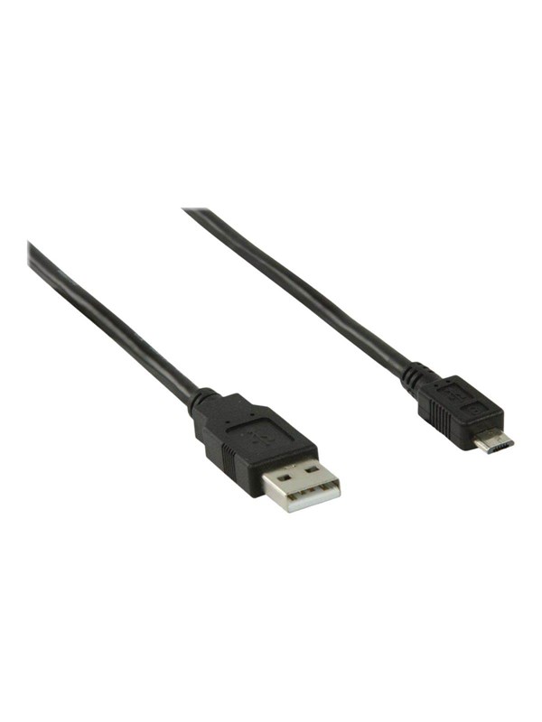 Nedis USB kaapeli | USB 2.0 | USB-A Uros | USB Micro-B Uros | 10 W | 480 Mbps | Niklattu | 1.00 m | Pyöreä | PVC | Musta | Label