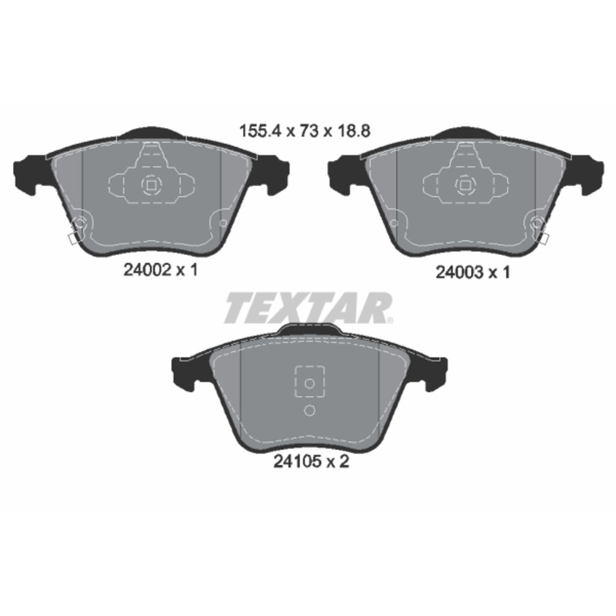 Jarrupalat, levyjarru TEXTAR 2400201