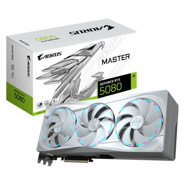 Gigabyte GeForce RTX 5080 AORUS MASTER ICE OC 16 Gt -näytönohjain