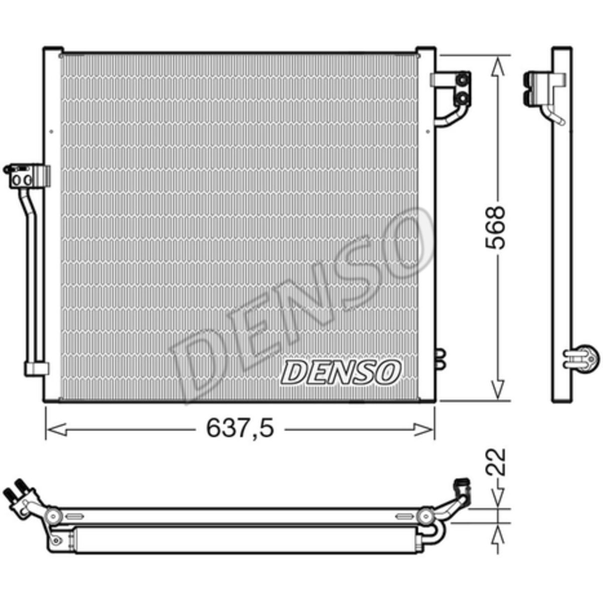Lauhdutin, ilmastointilaite DENSO DCN17058