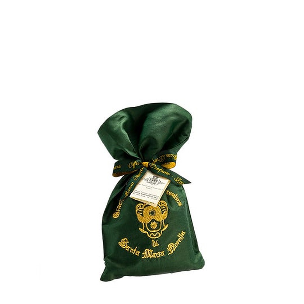 Santa Maria Novella Pot Pourri vihreä kirjailtu silkkilaukku