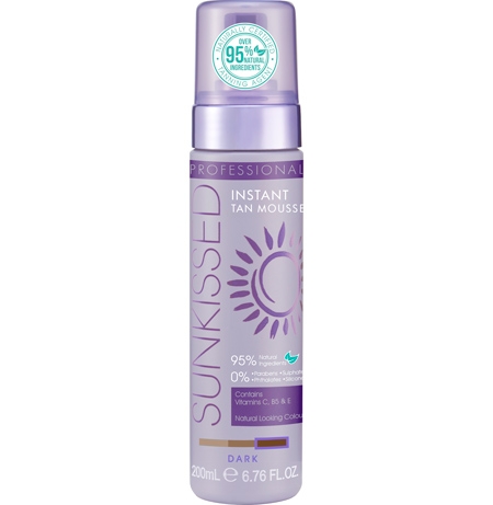 SUNkissed Professional Instant Self Tanning Mousse - Tumma väri