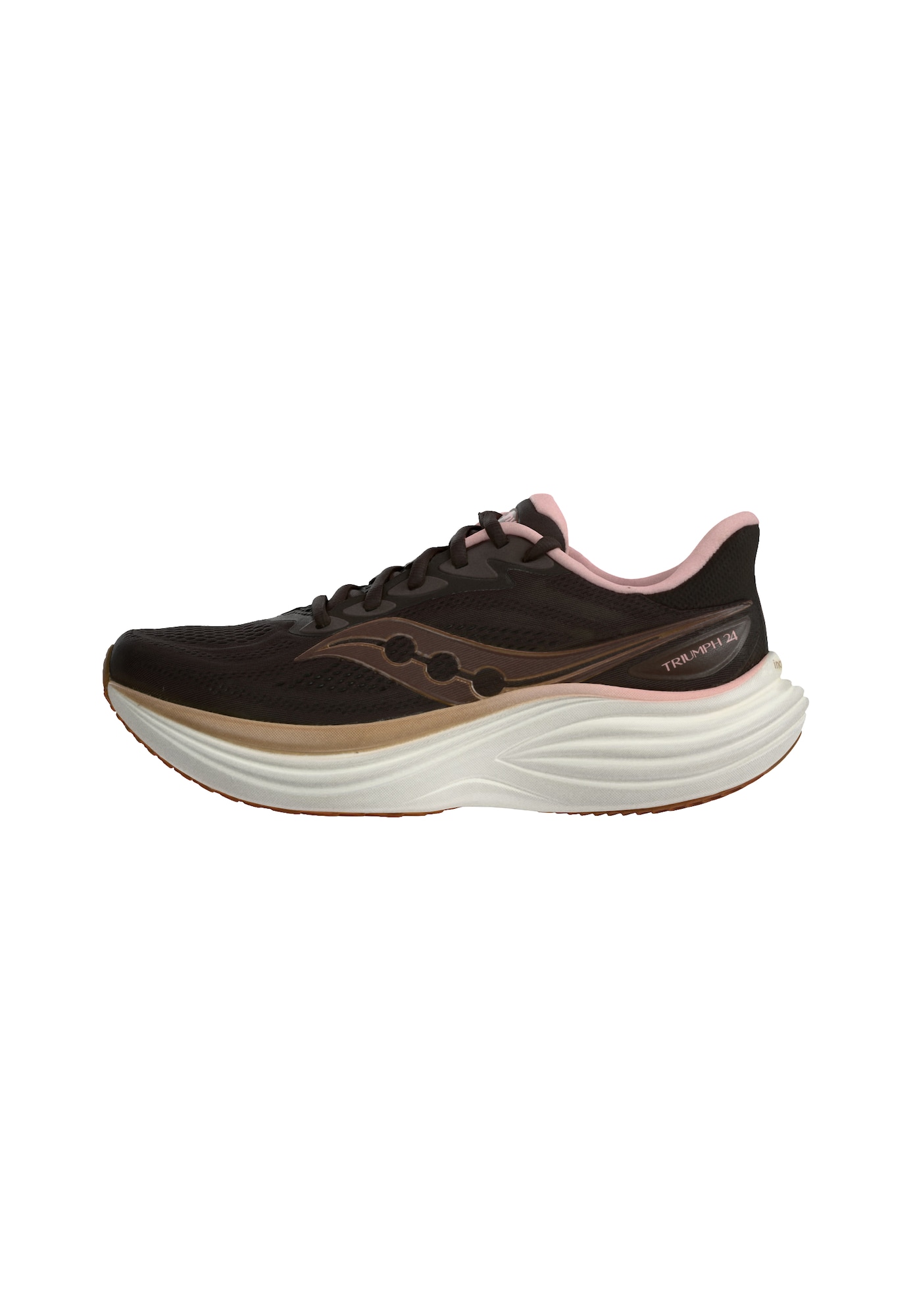 saucony Juoksukengät 'Triumph 24' ruskea / tummanruskea / roosa