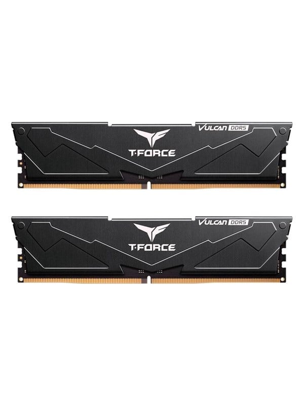 Team Group VULCAN FLBD532G6000HC30DC01, 32 GB, 2 x 16 GB, DDR5, 6000 MHz, 288-pin DIMM, musta