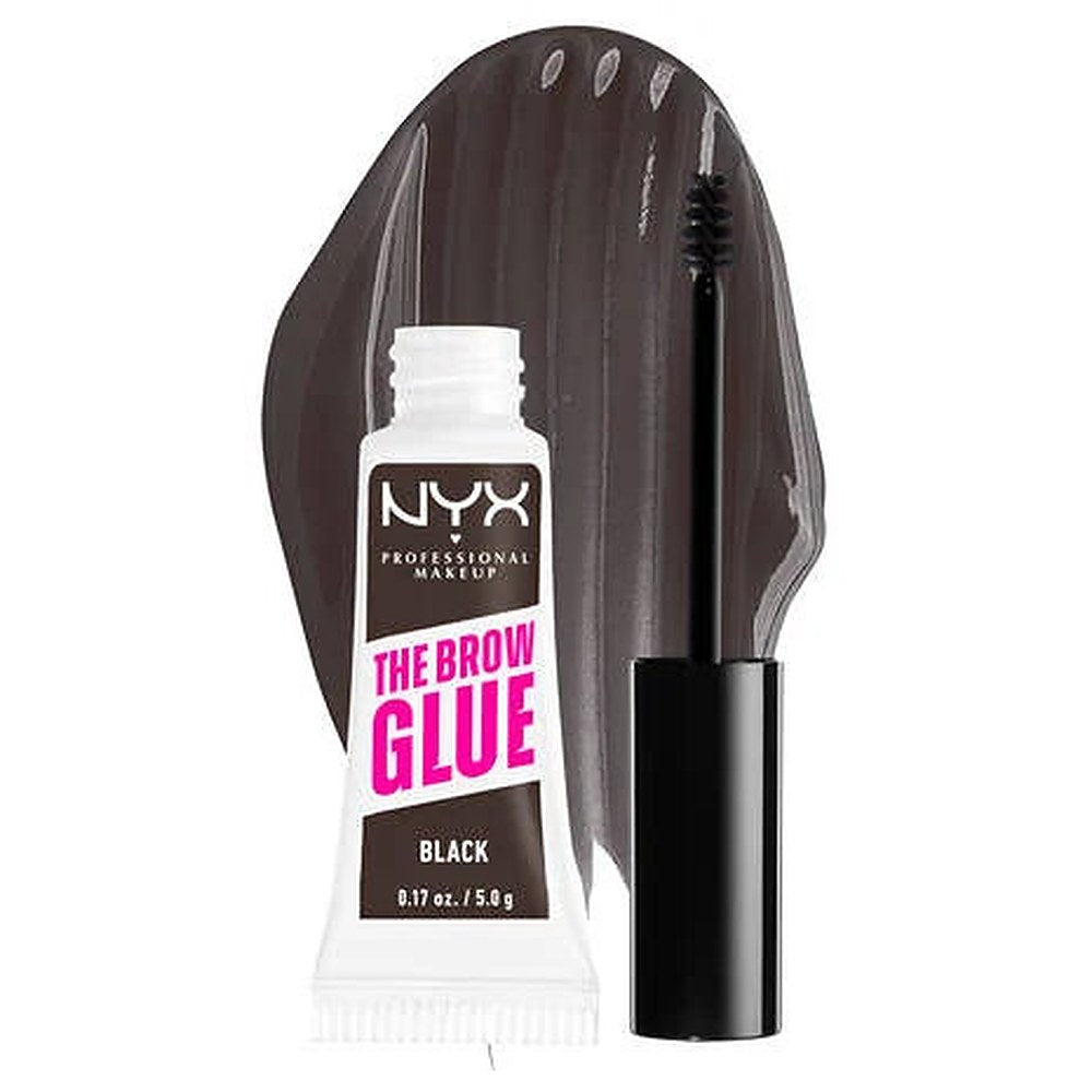NYX Professional Makeup The Brow Glue kulmakarvojen geeliväri 05 musta 5 g
