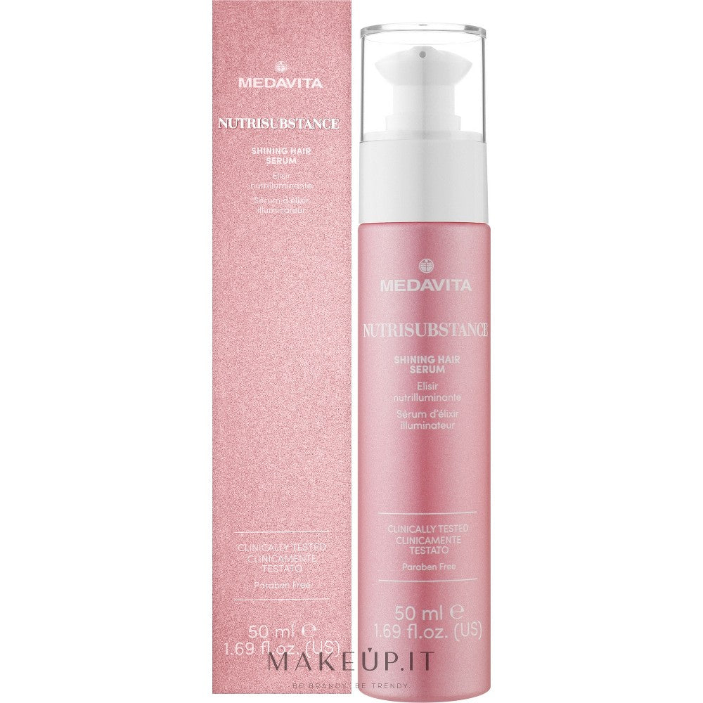 Medavita Nutrisubstance Shining hiusseerumi vahvemmille ja kiiltävämmille hiuksille 50 ml