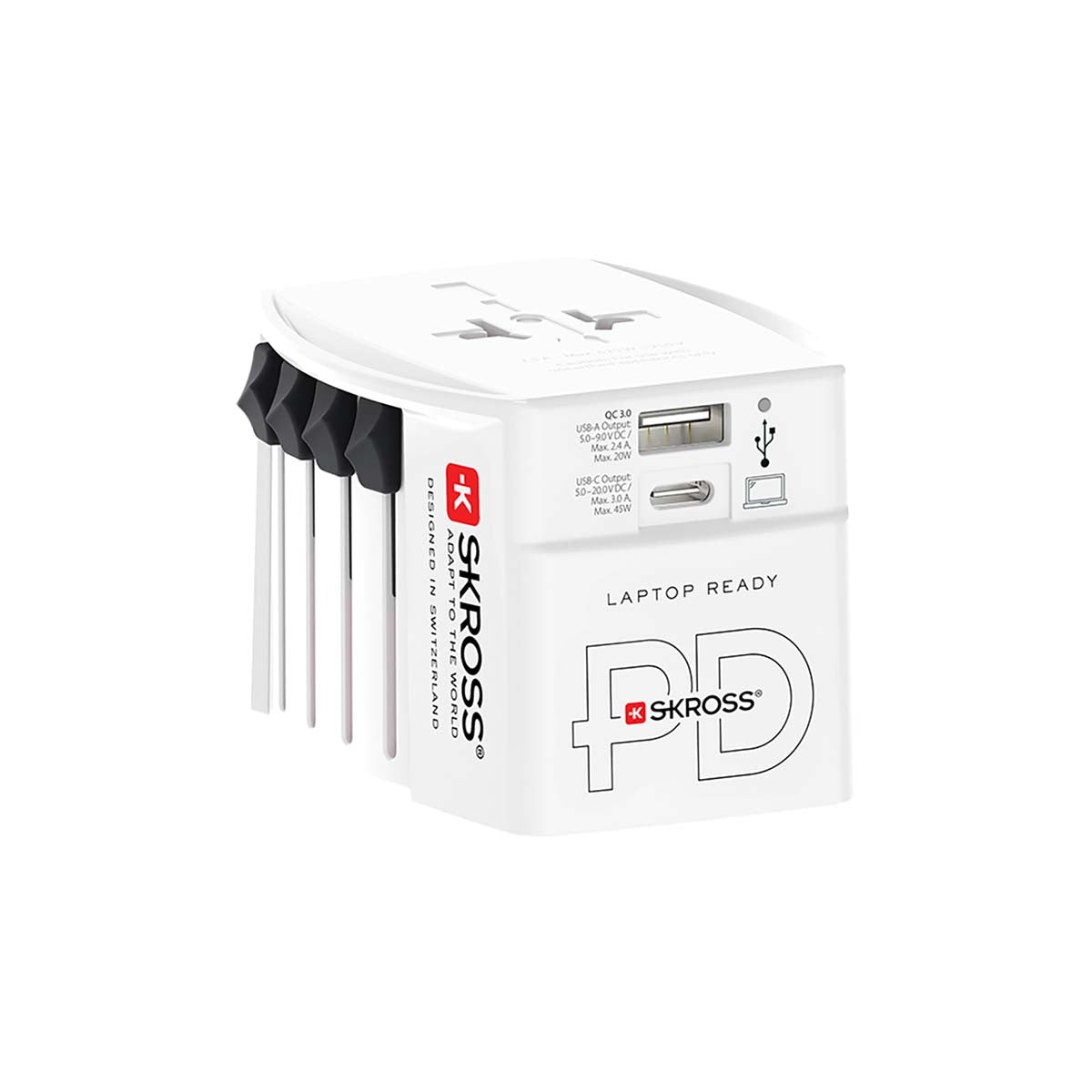 SKROSS World Adapter MUV 1xUSB-C PD 1xUSB-A 45W