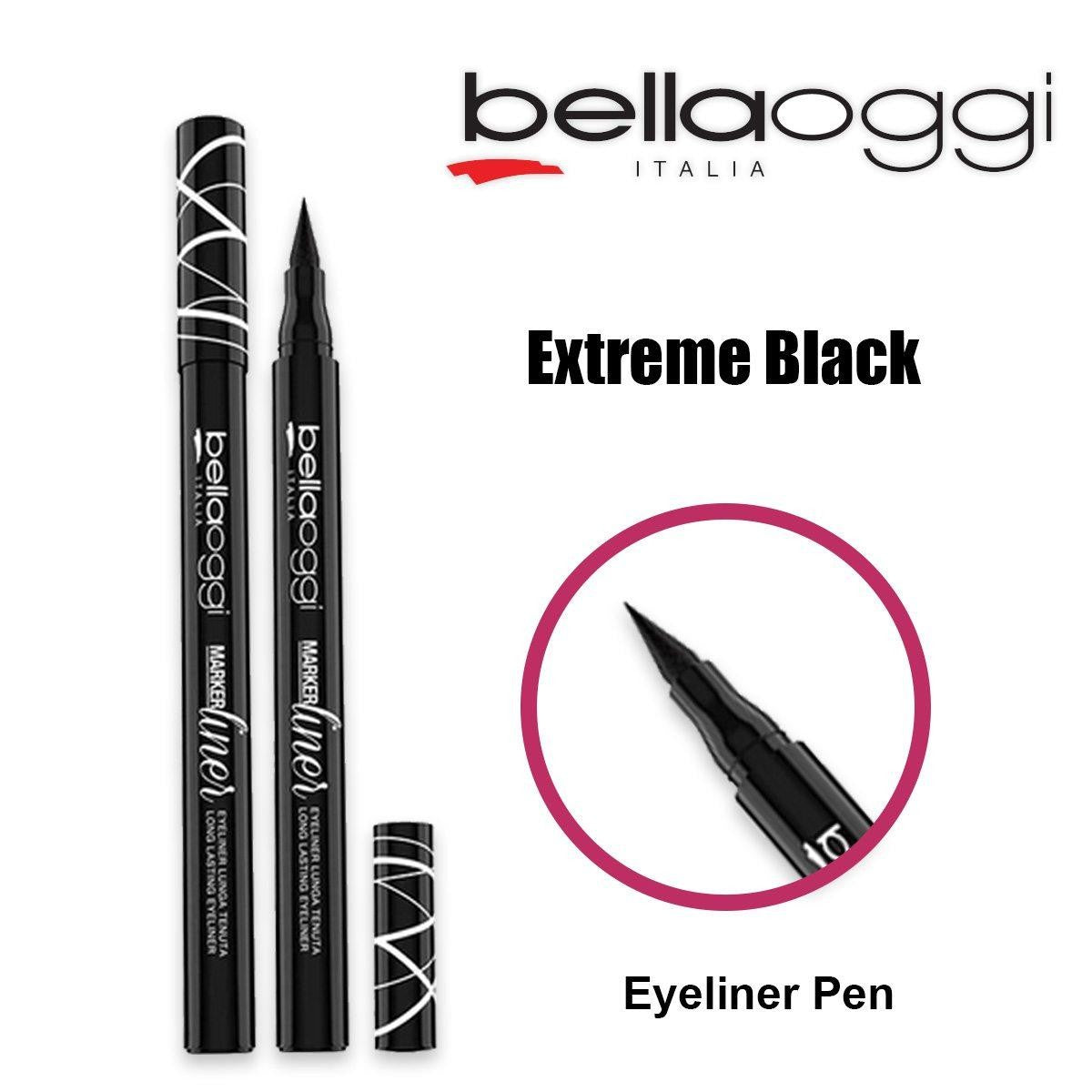 Bella Oggi Marker Liner Eyeliner Penna Tratto Sottile Extreme Black — Eyeliner liquido