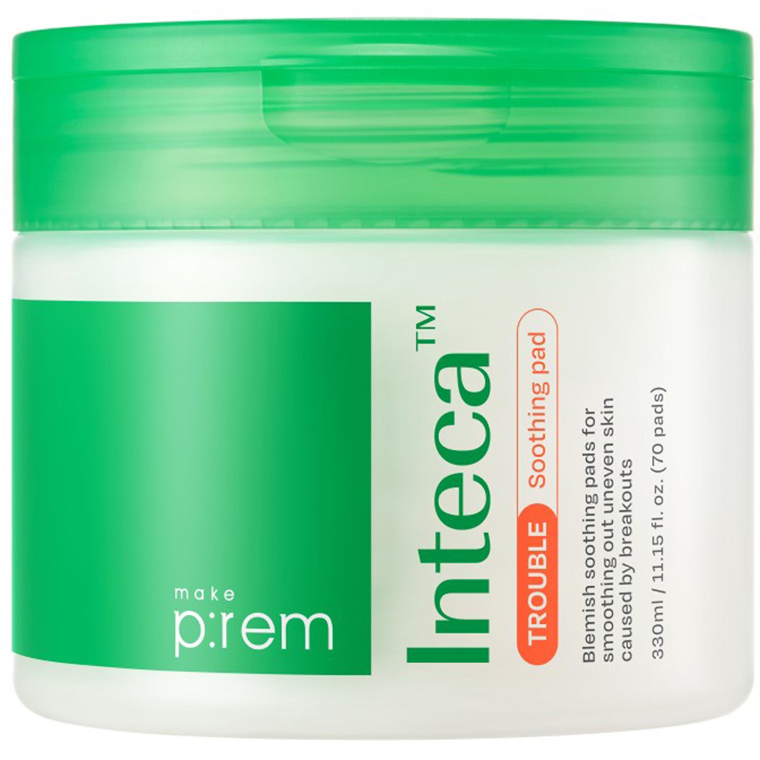 Make Prem IntecaTM Trouble Soothing Pads 70 Pads - 330 ml