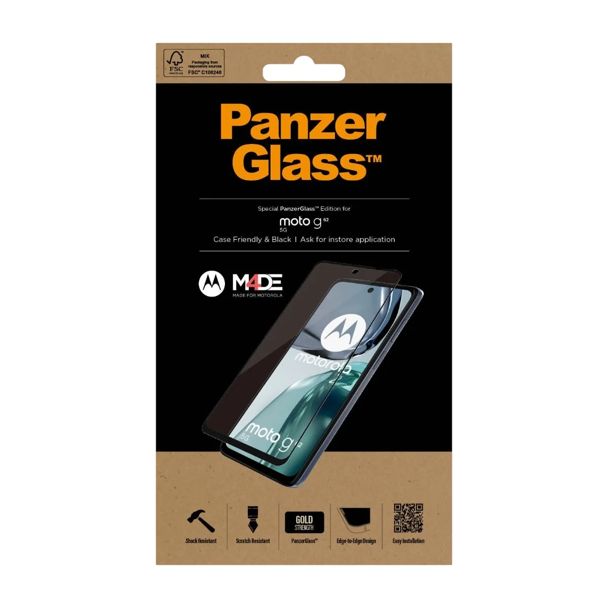 PanzerGlass Motorola moto g62 5G | Näytönsuojalasi