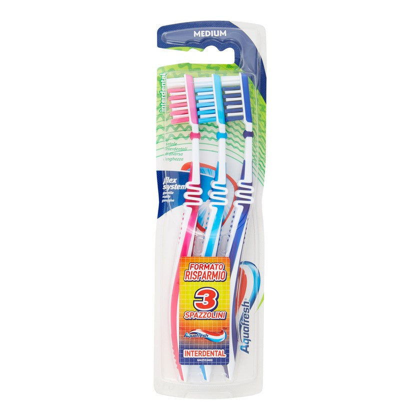 Aquafresh Välihammasharja Keskikovat harjakset