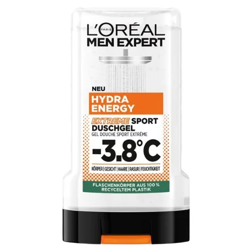 L'Oréal Men Expert Hydra Energy Extreme Sport 5-In-1 Suihkugeeli - 250 ml