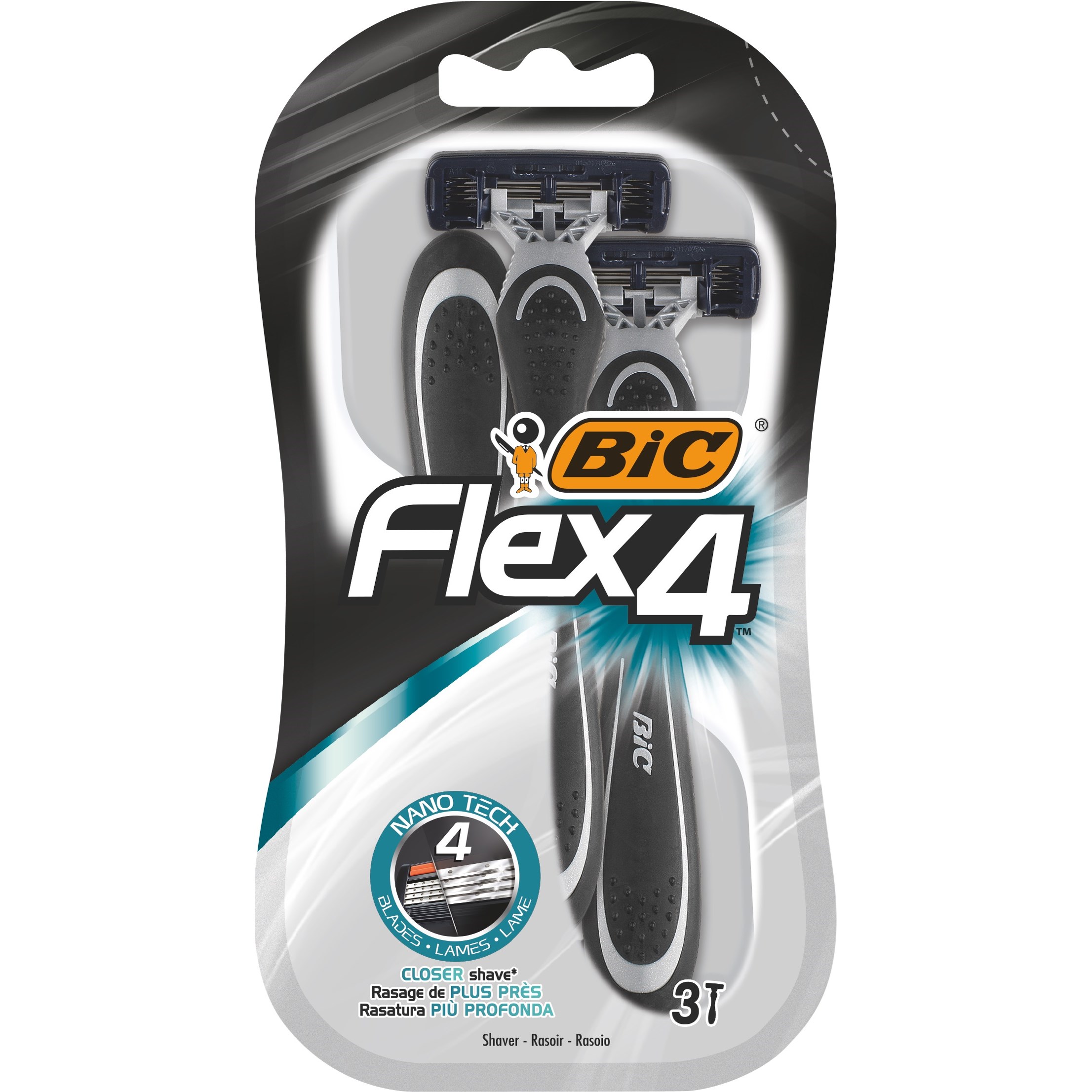Bic BIC Flex 4 Comfort Partahöylät, 3 kpl 3086123220614 Vastaa: N/A