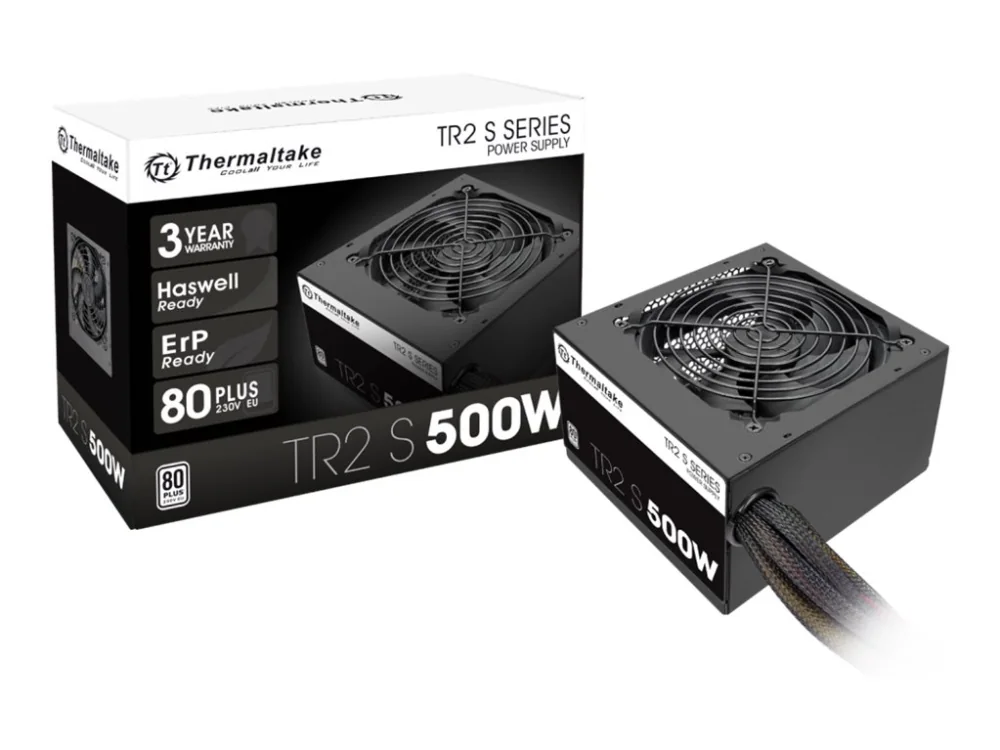 Thermaltake TR2 S 500W Virtalähde - 500 Watt - 120 mm - ATX - 80 Plus Valkoinen sertifioitu