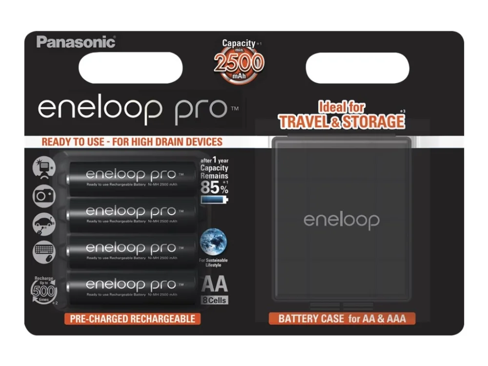 Panasonic eneloop pro BK-3HCDEC4BE battery - 4 x AA type - NiMH