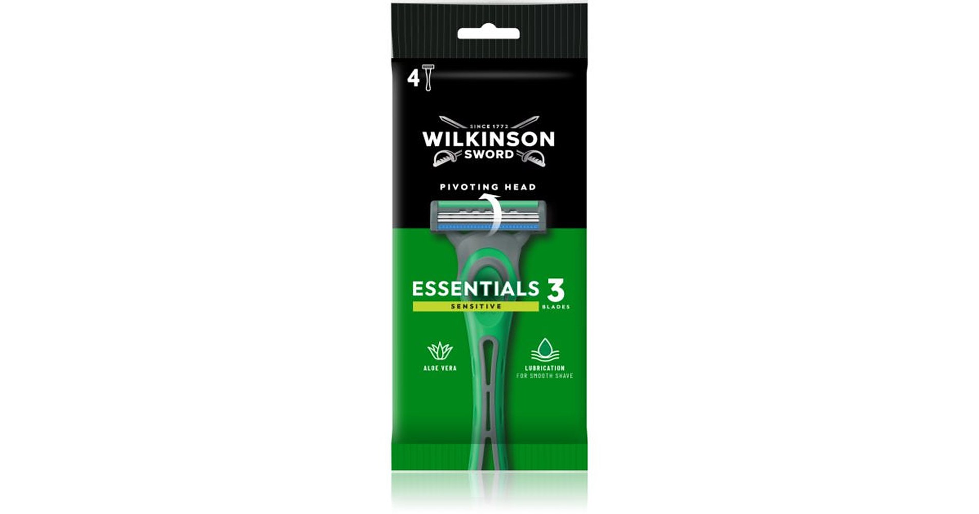 Wilkinson Sword Extra 3 Sensitive kertakäyttöiset partahöylät 4 kappaletta