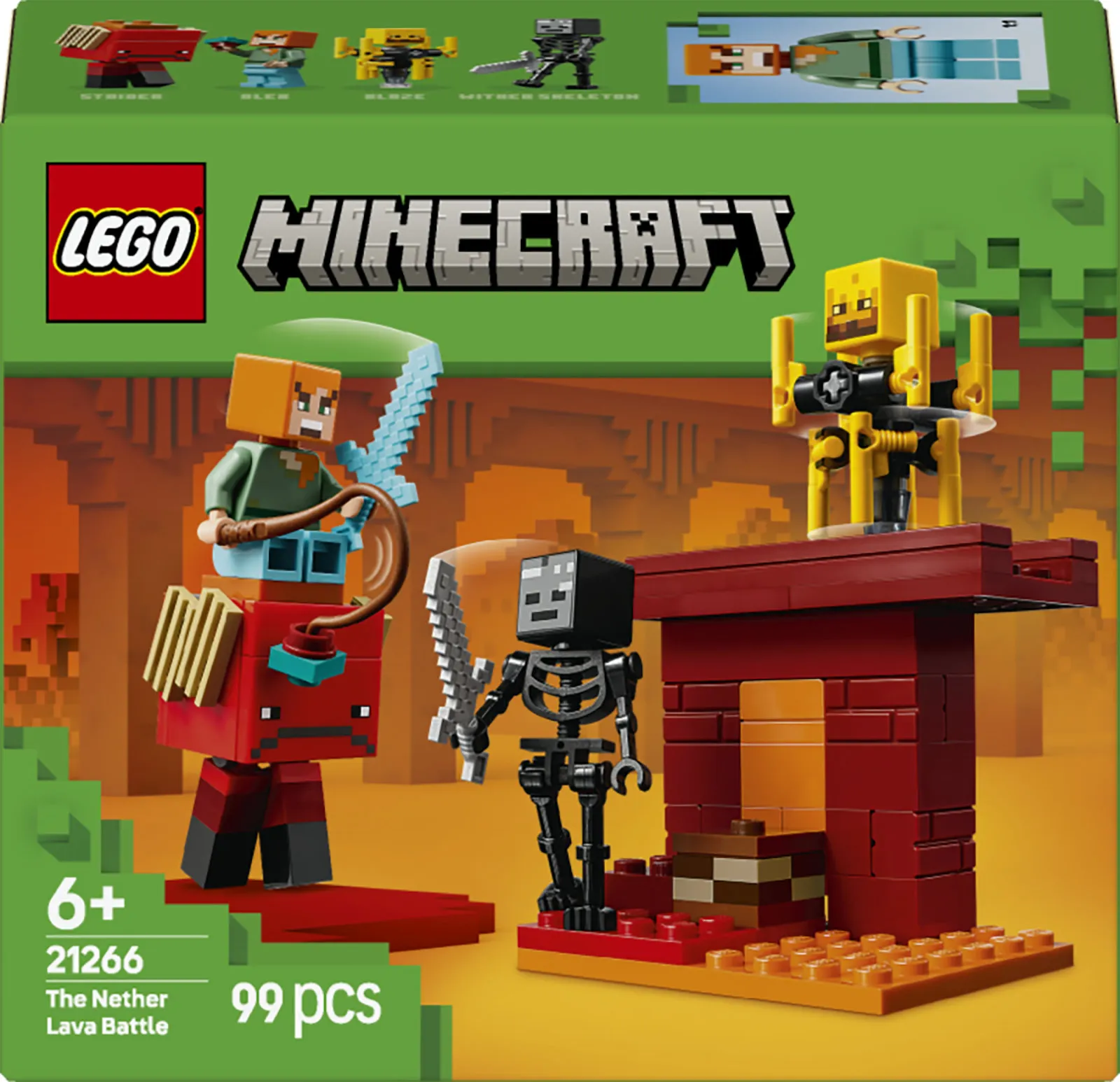 LEGO Minecraft 21266 Hornan laavataistelu