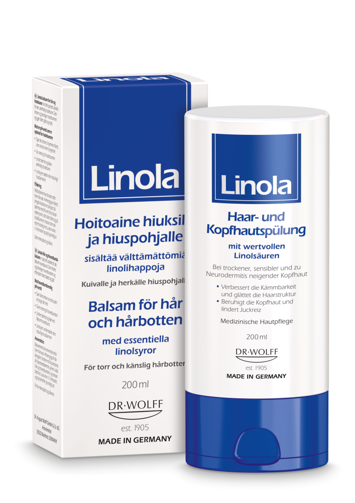 Linola Hoitoaine hiuksille ja hiuspohjalle 200 ml