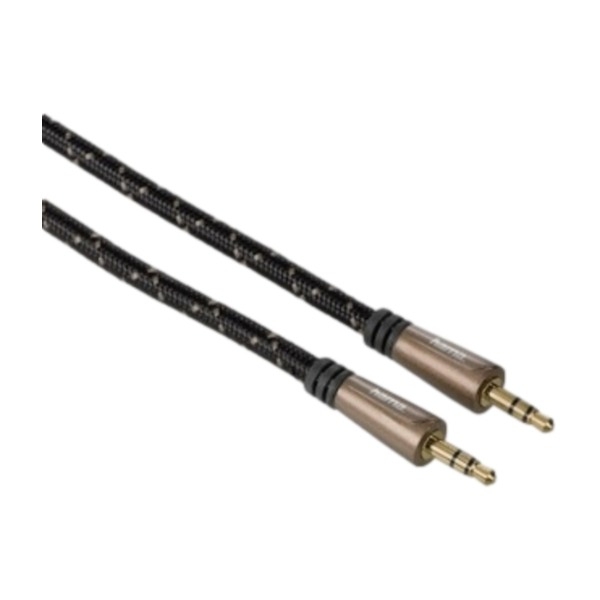 Hama kullattu 3,5 mm -audiokaapeli, 1,5 m, ruskea