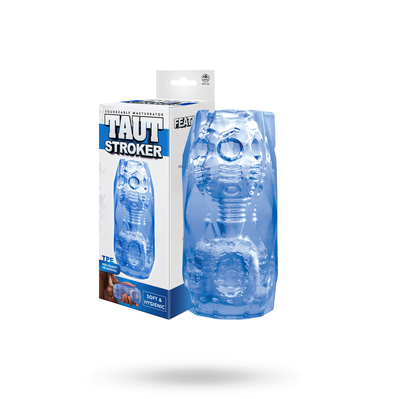 Taut Stroker Squeezable Masturbator Blue Stroker
