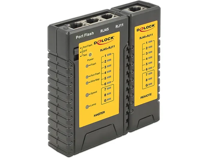 DeLOCK Cable Tester RJ45 / RJ12 + Portfinder