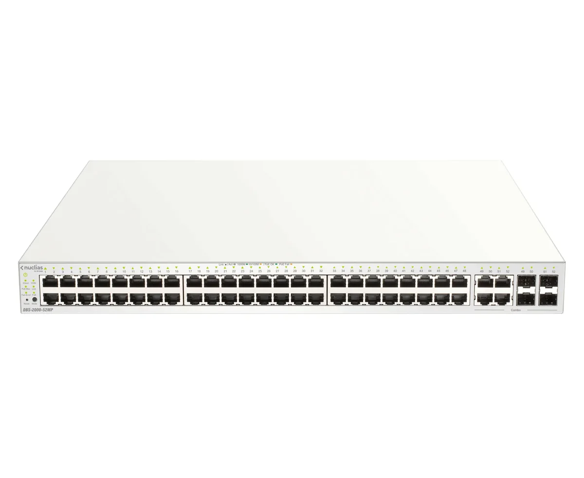 D-link Dbs-2000-52mp Verkkokytkin Hallittu L2 Gigabit Ethernet (10/100/1000) Power Over Ethernet -tuki Harmaa